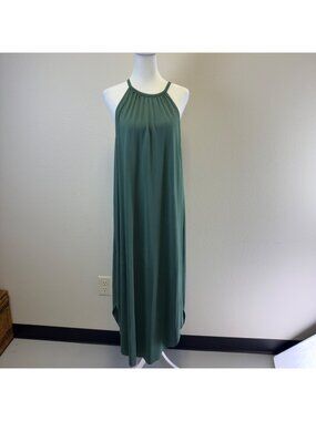 Double Zero Women’s Sleeveless Midi Dress Size Medium Sundress Beachy Stretch